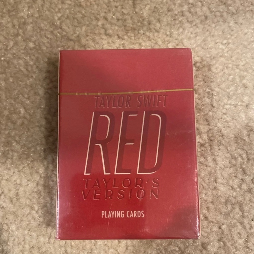 Taylor Swift RED playing cards NEW